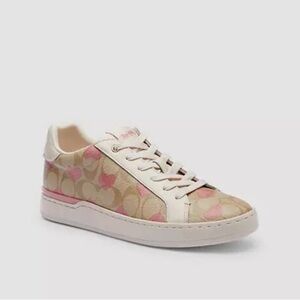 Coach Clip Low Top Sneakers with Hearts